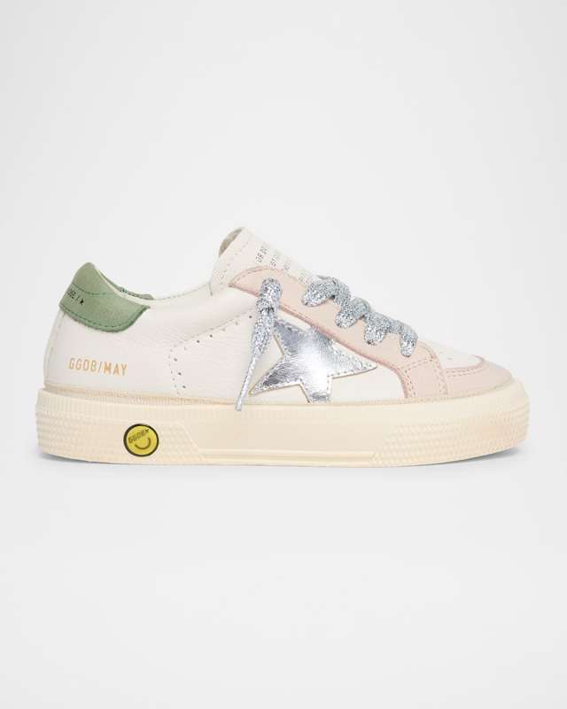 Girl's May Nappa Laminated Star Sneakers, Baby/Toddler
